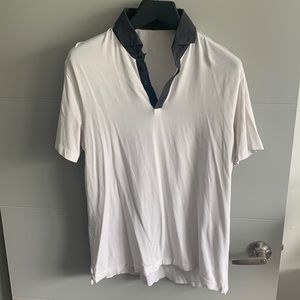 Men’s Size (L) Lululemon White Hot Button up Polo